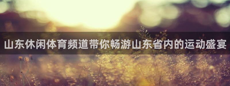 山东休闲体育频道带你畅游山东省内的运动盛宴