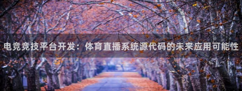 电竞竞技平台开发：体育直播系统源代码的未来应用可能性
