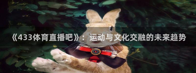 《433体育直播吧》：运动与文化交融的未来趋势