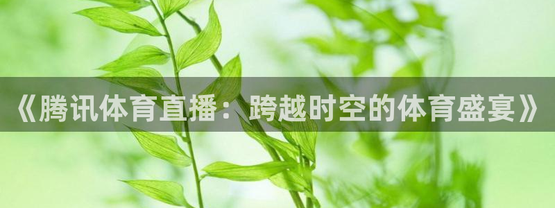 《腾讯体育直播：跨越时空的体育盛宴》